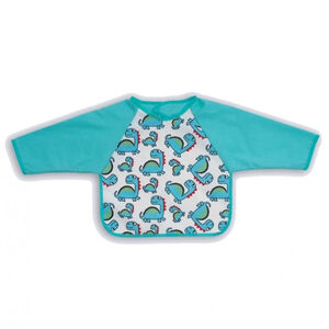 X-Treme Baby Σαλιαρα Πετσετα Πλαστικο Με Μανικια 30 X 34 Cm Δεινοσαυρακι 