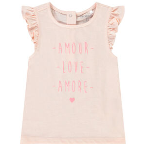 Αμάνικο μπλουζάκι από βαμβάκι για κορίτσι 