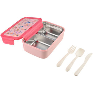 Φαγητοδοχείο 900ml 2 Θήκες Με Κουτ/Πιρ/Μαχ Wild Stunts Ανοξ. 