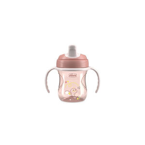 Chicco Κύπελλο Εκπαιδευτικό Natural Ροζ Για 6+ Μηνών 