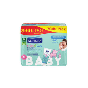Μωρομάντηλα Calm n' Care Sensitive (3x60τεμ) 180τεμ. Septona  