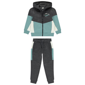 Ensemble jogging molleton avec gilet zippé pour garçon 