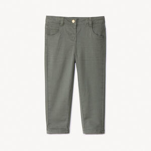 Pantalon en twill uni pour bébé fille  