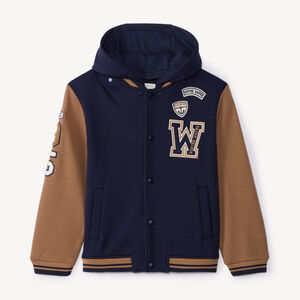 Veste à capuche et col teddy contrecollé pour garçon 