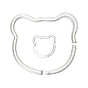 Σετ από 2 γάντζους Αρκούδα για καρότσι, γκρι 