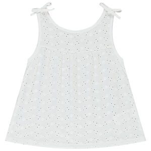 Débardeur en broderie anglaise pour fille Main Débardeur en broderie anglaise pour fille