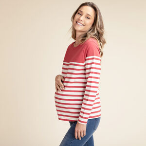 Μακρυμάνικο μπλουζάκι θηλασμού με σχέδιο ναυτικού 