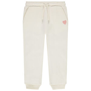 "Μπλούζα jogging μονόχρωμη με κέντημα καρδιά για μωρό κορίτσι" 