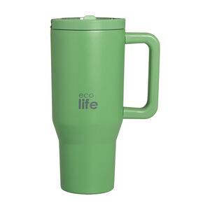 Ποτήρι Με Καπάκι & 2 Χερούλια Green Tea 900ml (2Handles Lid) 