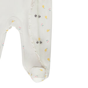 Φορμάκι από jersey print fruits για bebe κορίτσι 