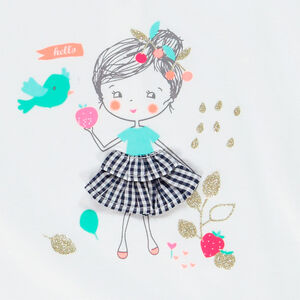 Σετ πλάζ βαμβακερό για bebe κορίτσι 