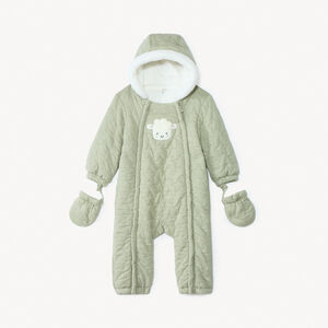 Combi-pilote matelassé et brodé mouton pour bébé avec finitions différentes selon l'âge  Main Combi-pilote matelassé et brodé mouton pour bébé avec finitions différentes selon l'âge
