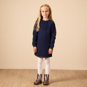 Φόρεμα μακρυμάνικο πλεκτό με lurex για κορίτσι 