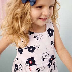 Αμάνικο φόρεμα με σχέδιο λουλούδια για bebe κορίτσι 