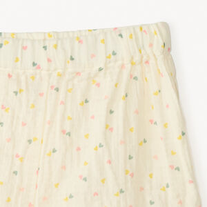 Συγκρότημα κοντομάνικο 2 τεμαχίων με αμάνικο μπλουζάκι + σορτς με σχέδιο καρδιά για μωρό κορίτσι 