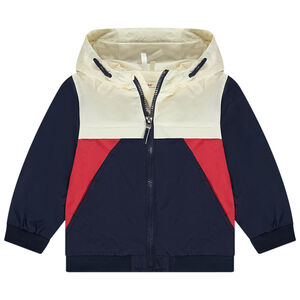 Αντιανεμικό retro effet color block για bébé αγόρι 