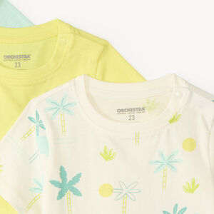 Σετ 3 κοντομάνικων φανελών φαντασίας για μωρά αγόρια 