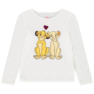 T-shirt manches longues en jersey print Le Roi Lion Disney pour fille Main T-shirt manches longues en jersey print Le Roi Lion Disney pour fille