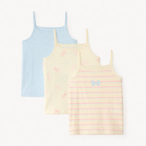 Σετ από 3 φανελάκια με φανταστικές τιράντες για κορίτσι 