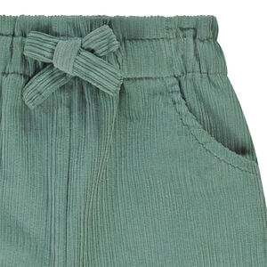 Παντελόνι φαρδιά γραμμή κοτλέ με φαντεζί τσέπες για bebe κορίτσι 