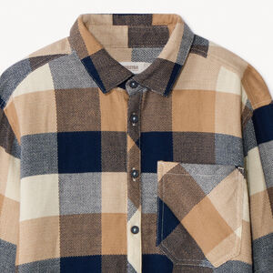 Chemise manches longues à carreaux pour garçon 