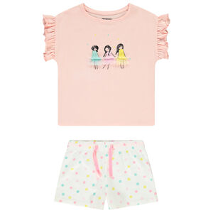 Pyjama t-shirt + short pour fille 