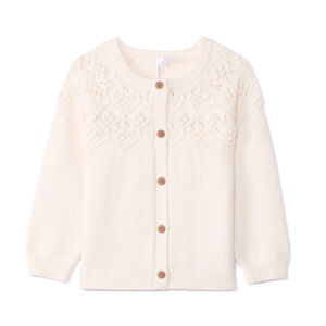 Gilet oversize en tricot fantaisie pour bébé fille 