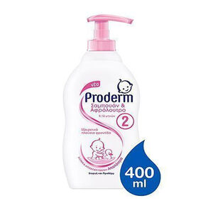 Proderm Σαμπουάν & Αφρόλουτρο No 2 ειδικά σχεδιασμένο για Παιδιά 1-3 ετών, 400ml 