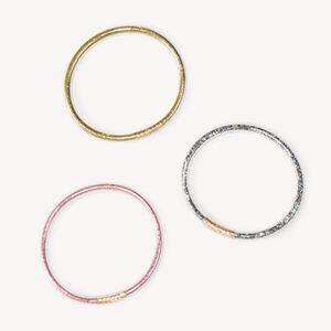 Bracelets fille à paillettes lot de 3 