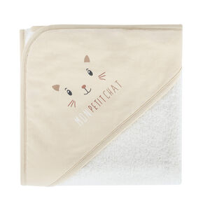 Μαλακή πετσέτα μπάνιου Mon Petit Chat μπεζ 