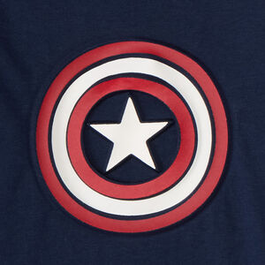 T-shirt à manches longues imprimé Captain America Marvel pour bébé garçon 