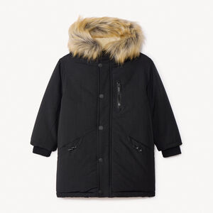 Πάρκα με κουκούλα και αποσπώμενη συνθετική γούνα για αγόρι  Main Πάρκα με κουκούλα και αποσπώμενη συνθετική γούνα για αγόρι