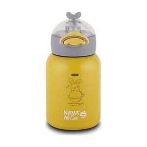 Θερμός Μπουκάλι Ανοξείδωτο “We Care” Κίτρινο 350ml Nava  