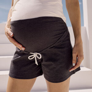 Σορτς εγκυμοσύνης από molleton με ψηλή ζώνη 