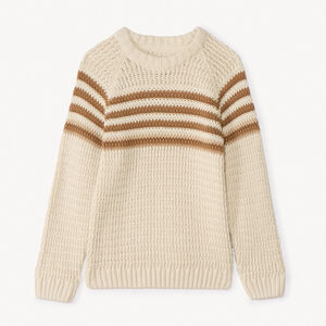 Πλεκτό πουλόβερ με ρίγες για αγόρι 