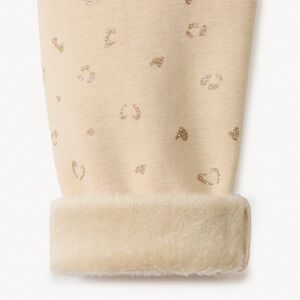 Κολάν jersey με επένδυση sherpa και γκλίτερ για κορίτσι 