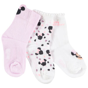 Lot de 3 paires de chaussettes Minnie Disney pour bébé fille 