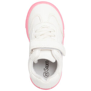 Αθλητικά παπούτσια με κορδόνια και scratchs με αστέρια με glitter για bebe κορίτσι 