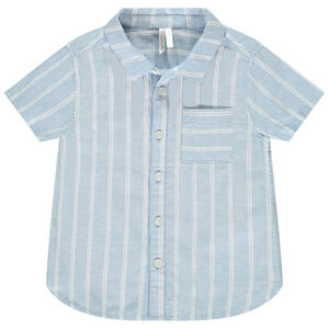 Πουκάμισο κοντομάνικο με ρίγες για bebe αγόρι 