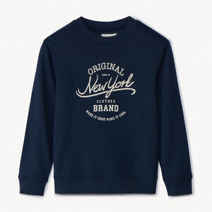 Φούτερ molleton με φαντεζί σχέδιο για αγόρι 