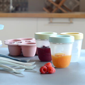 Σετ 3 βάζα αποθήκευσης σιλικόνης 200ml - Άνοιξη 