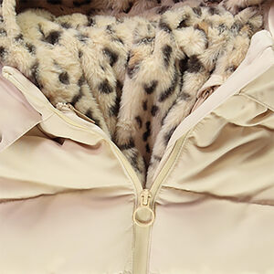 Αδιάβροχο μπουφάν 2 σε 1 με επένδυση sherpa και γιλέκο για κορίτσι 