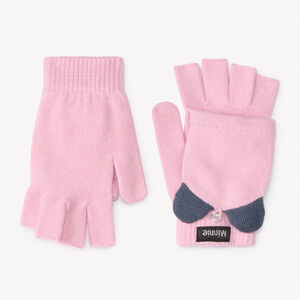 Ζευγάρι πλεκτά γάντια 2 σε 1 Minnie Disney για κορίτσι 