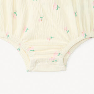 Φόρεμα 2 σε 1 με εφέ τσαλακώματος και σχέδιο φαντασίας για μωρά κορίτσια. 