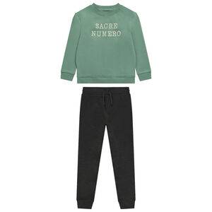 Σετ jogging από φούτερ με φαντεζί σχέδιο για αγόρι 