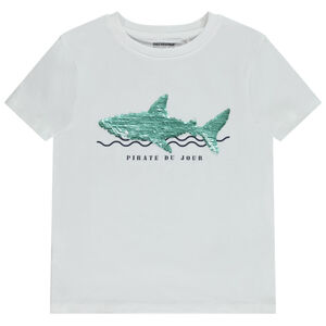 Κοντομάνικο μπλουζάκι με μαγικά στρας για αγόρι 