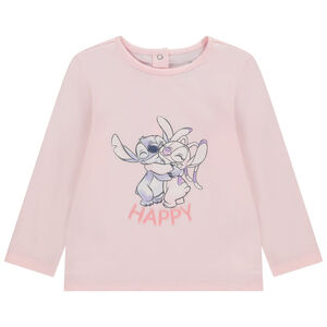 T-shirt μακρυμάνικο Stitch & Angel Disney για κορίτσι μωρό 