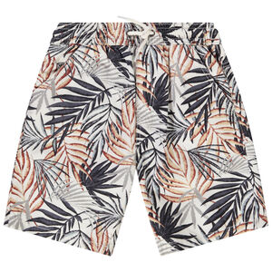 Βερμούδα με σχέδιο φύλλα για αγόρι 