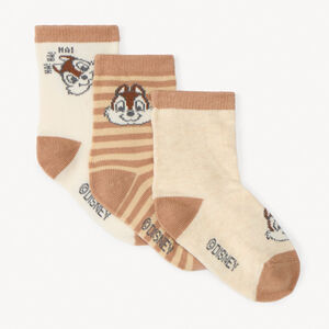 Σετ 3 ψηλές κάλτσες Tic και Tac Disney για αγόρι μωρό 