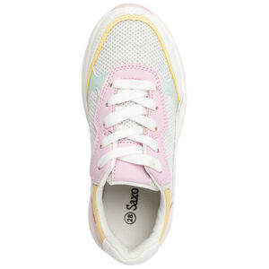 Αθλητικά παπούτσια με γύρισμα σε άλλο χρώμα και χονδρή σόλα για κορίτσι 